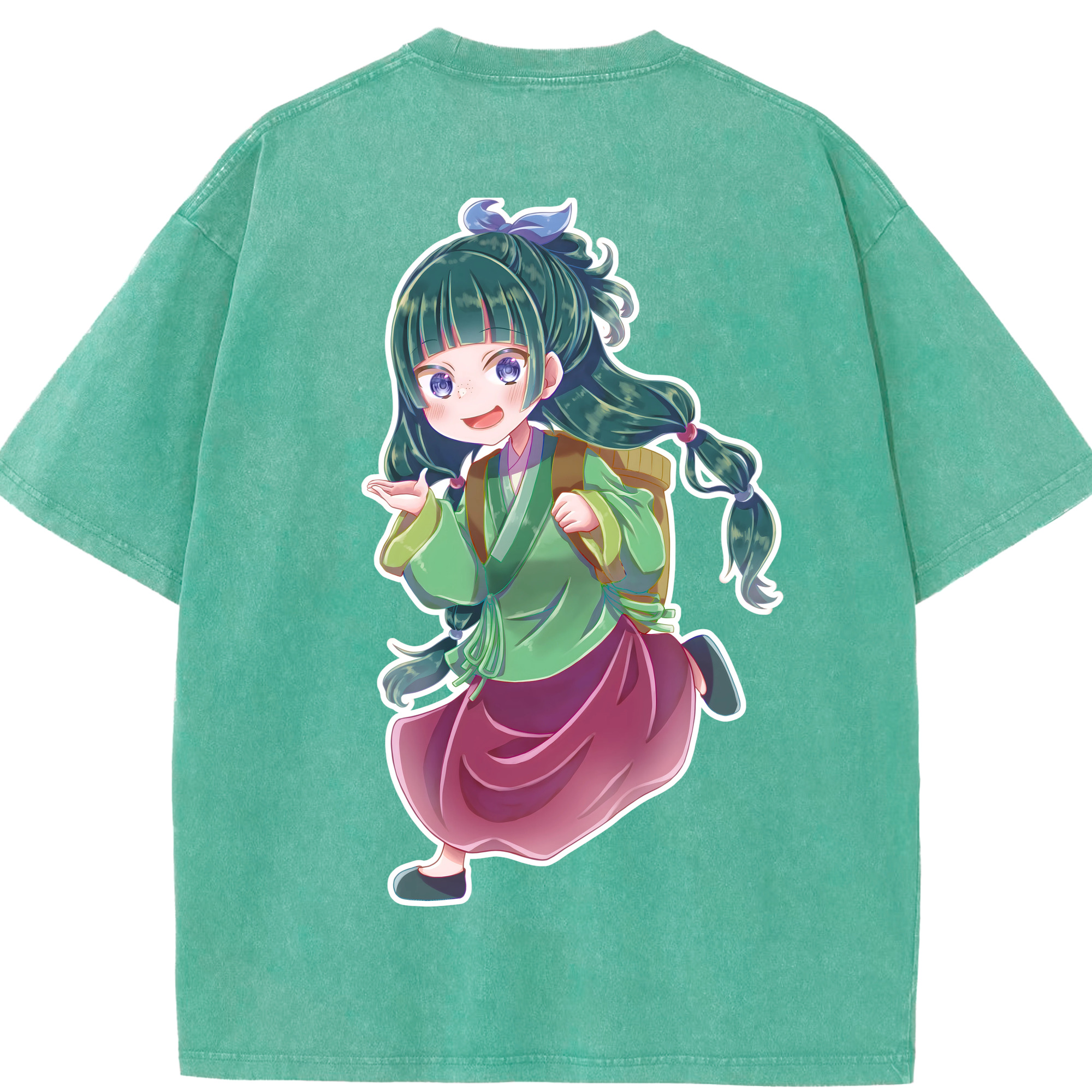（画像用） 薬屋のひとりごと The Apothecary Diaries 綿100% ヴィンテージ風 半袖Tシャツ（背面プリント）